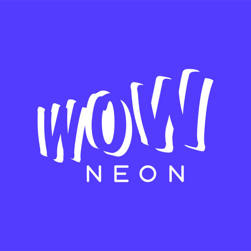 wow neon logo