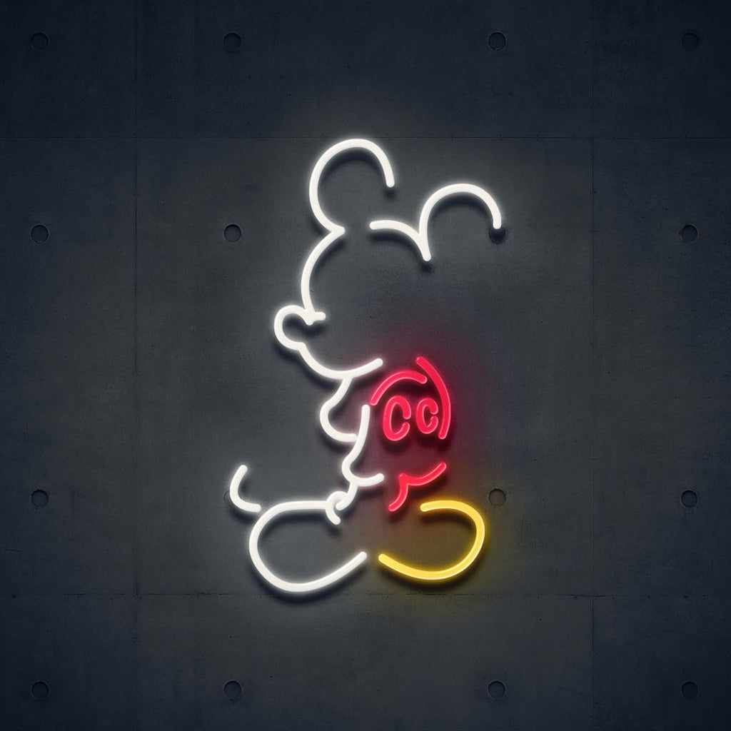 mickey mouse led neon sign