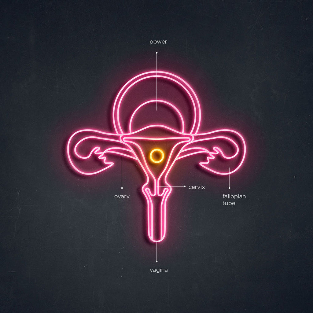 uterus led neon sign