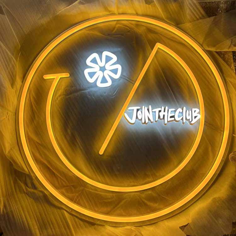 jointheclub neon sign