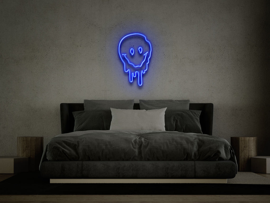lost memory neon sign blue