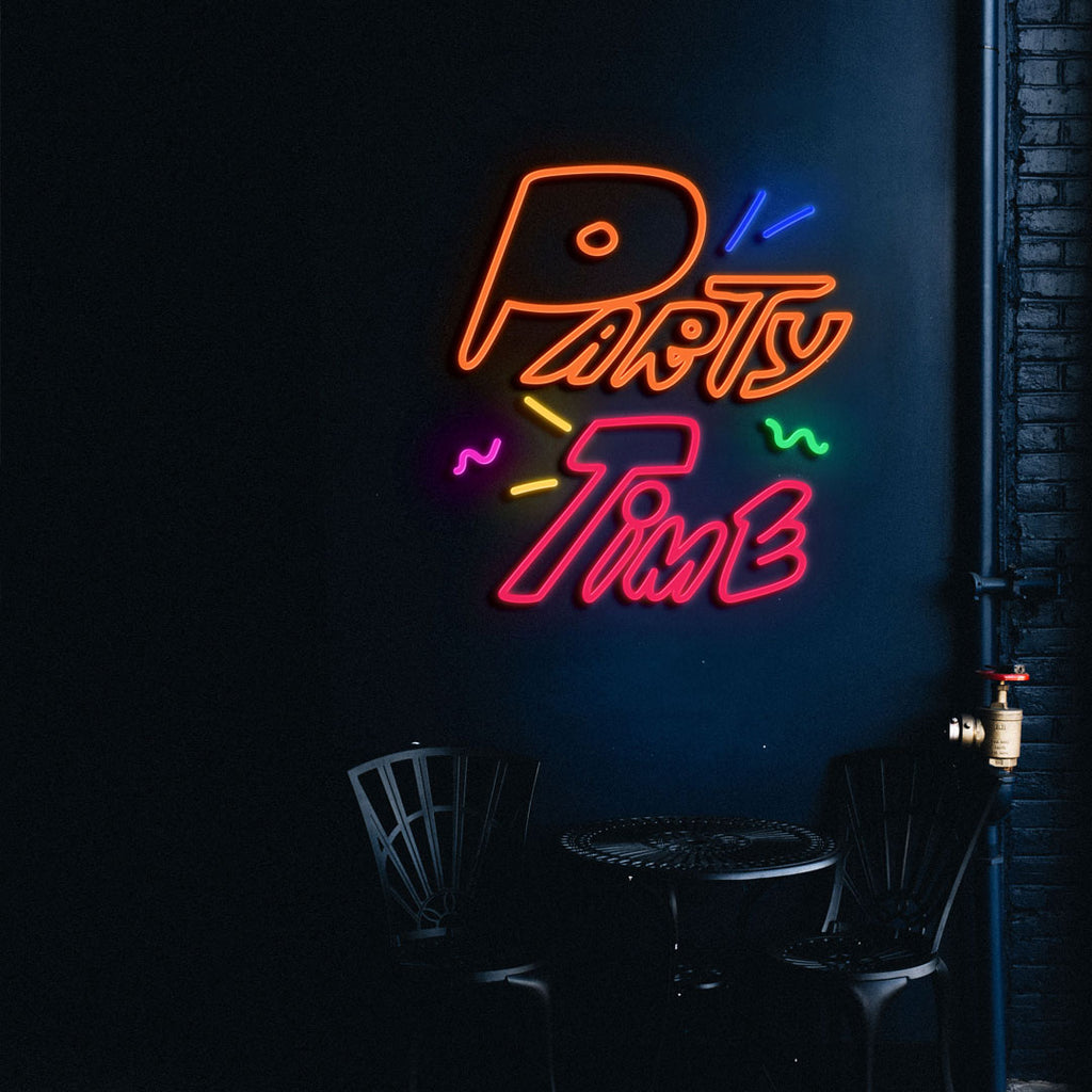 party time led neon sign