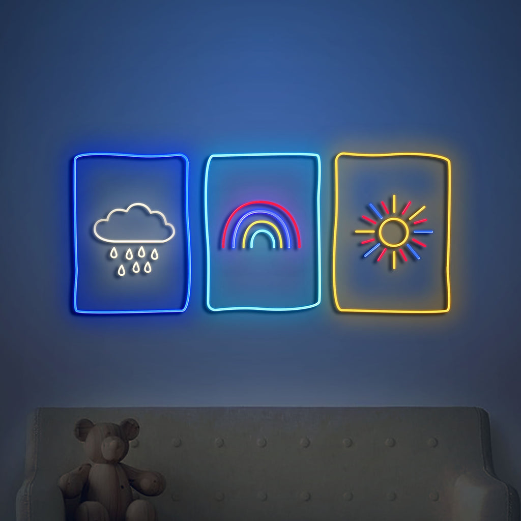 weather neon sign
