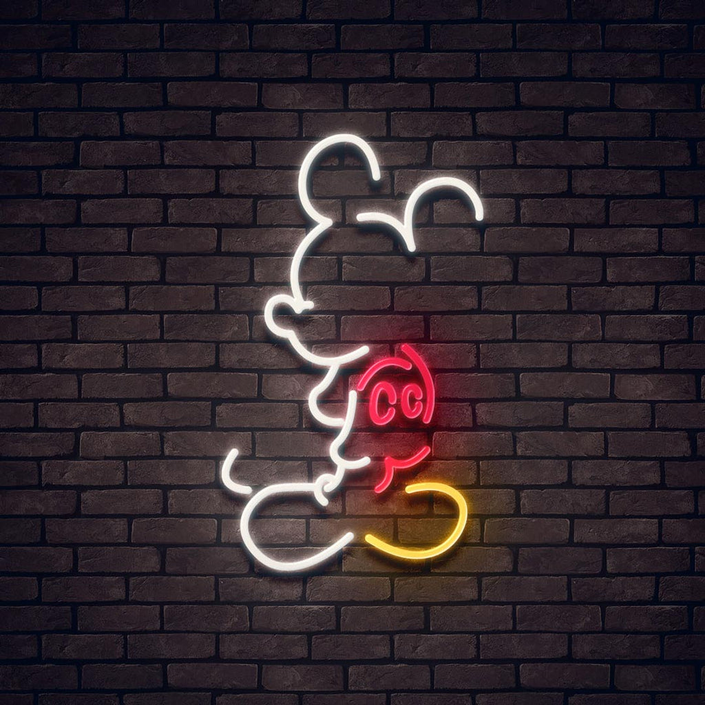 mickey mouse led neon sign
