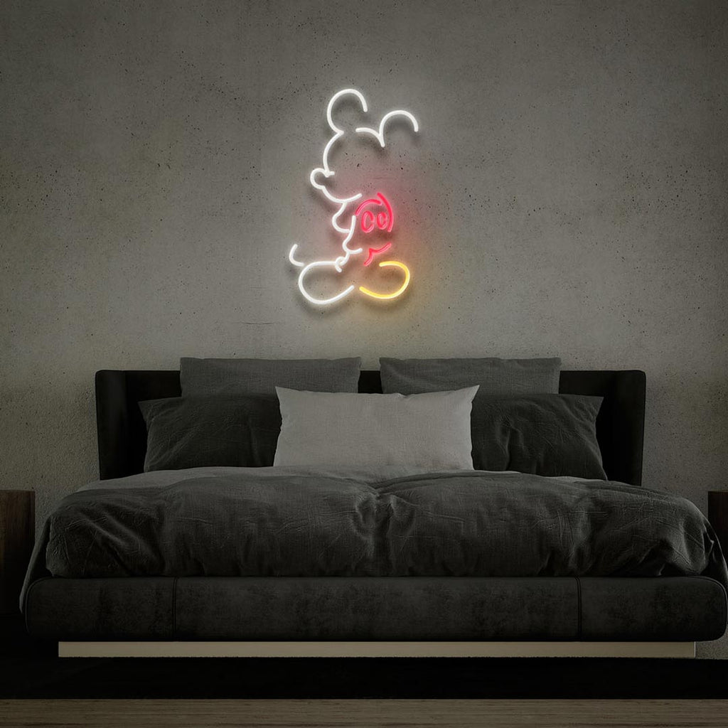 mickey mouse led neon sign