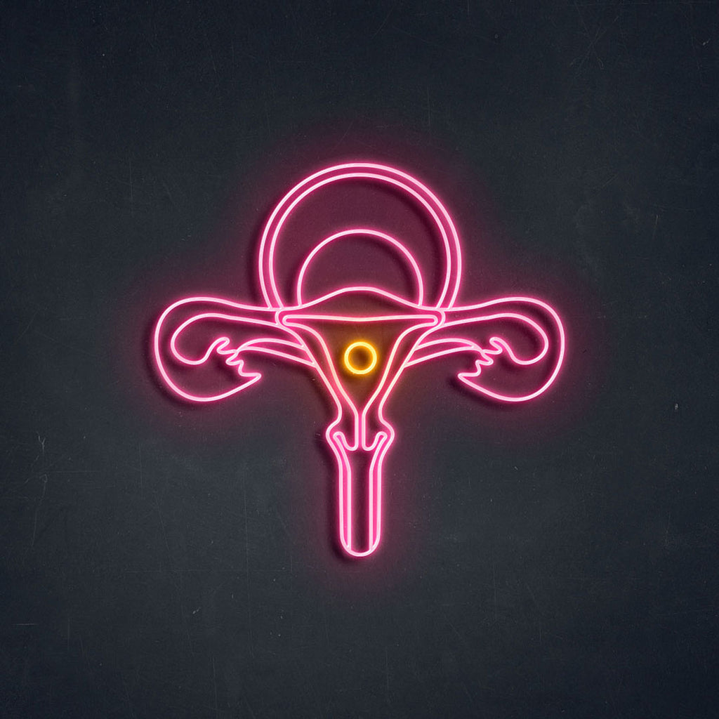 uterus led neon sign