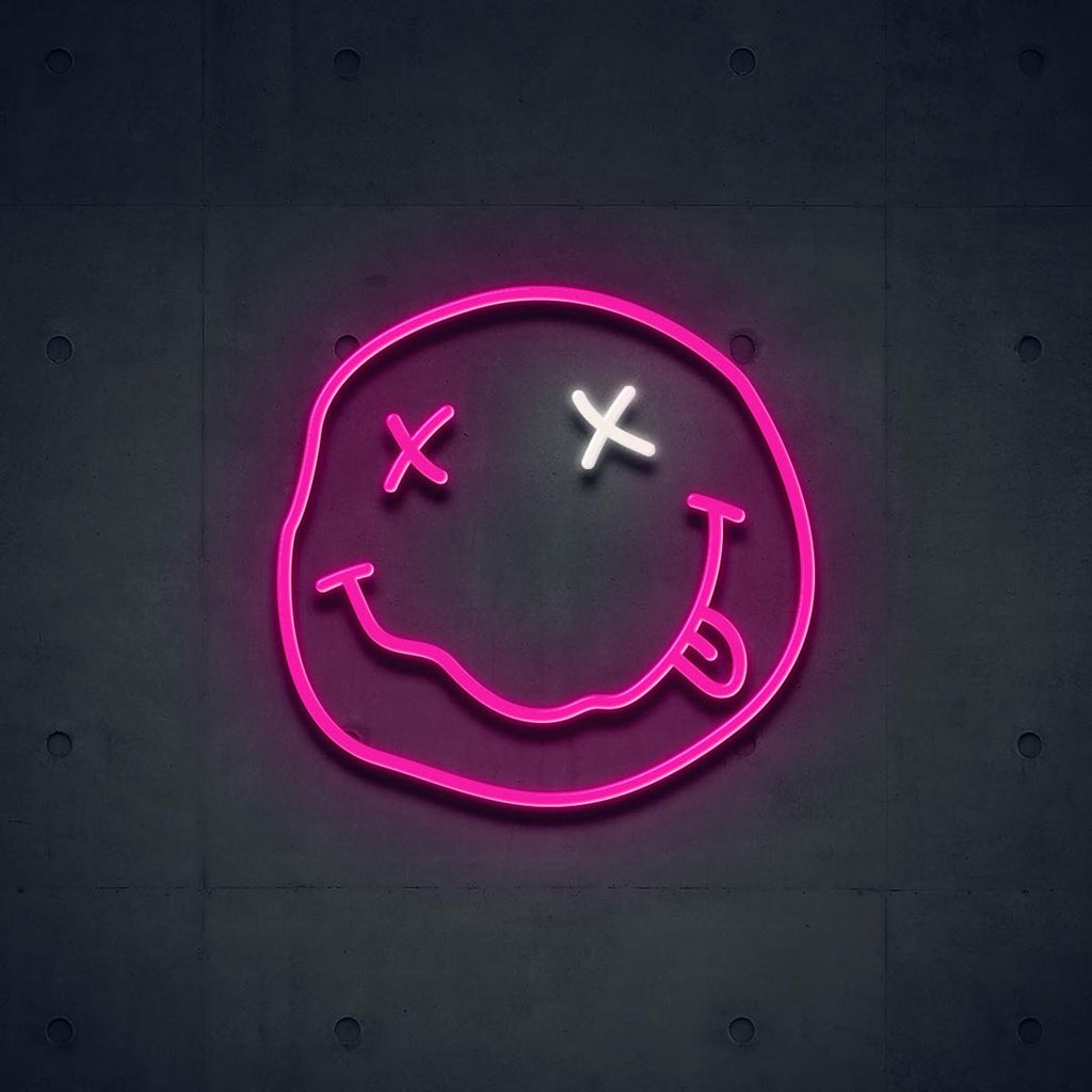 hot pink face led neon sign