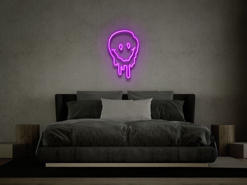 lost memory neon sign purple